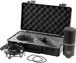 MXL 770 Condenser Microphone for Podcasting, Singing, Home Studio Recording, Gaming & Streaming | XLR | Large Diaphragm | Cardiod (Black)